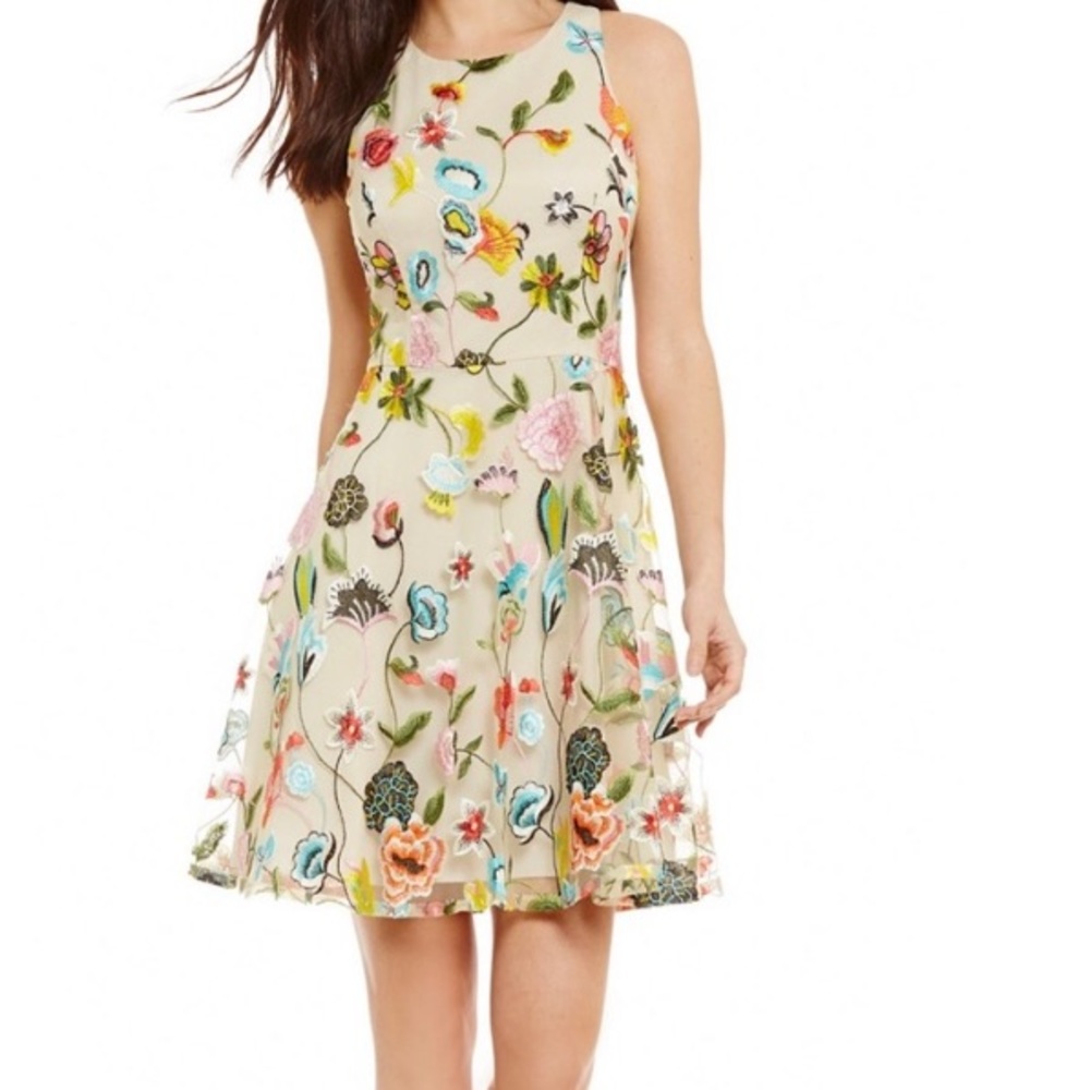 Gianni Bini Embroidered Dress